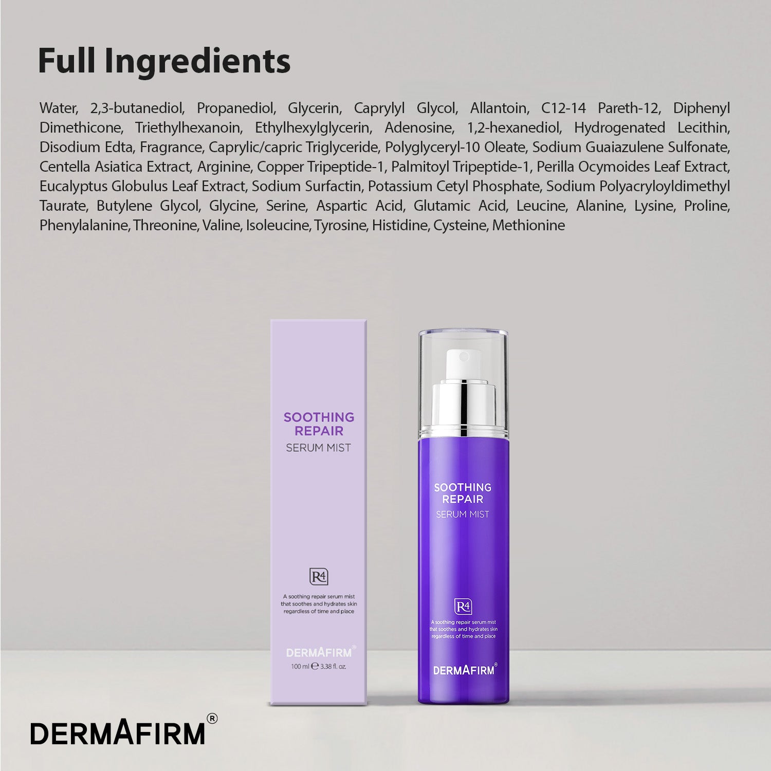 Soothing Repair Serum Mist R4 | Dermafirm Official – Dermafirmshop
