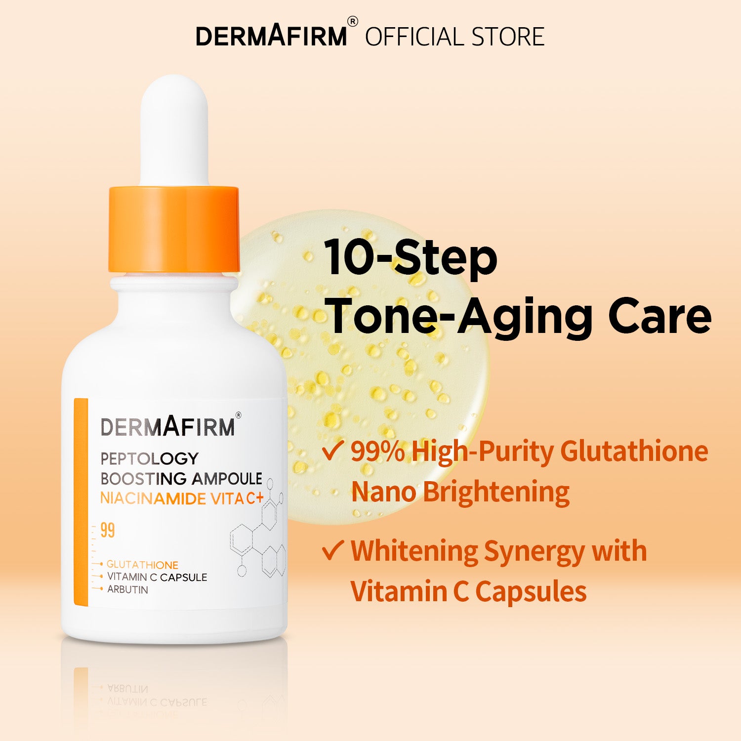 Peptology Boosting Ampoule Niacinamide Vita+ | Dermafirm Official